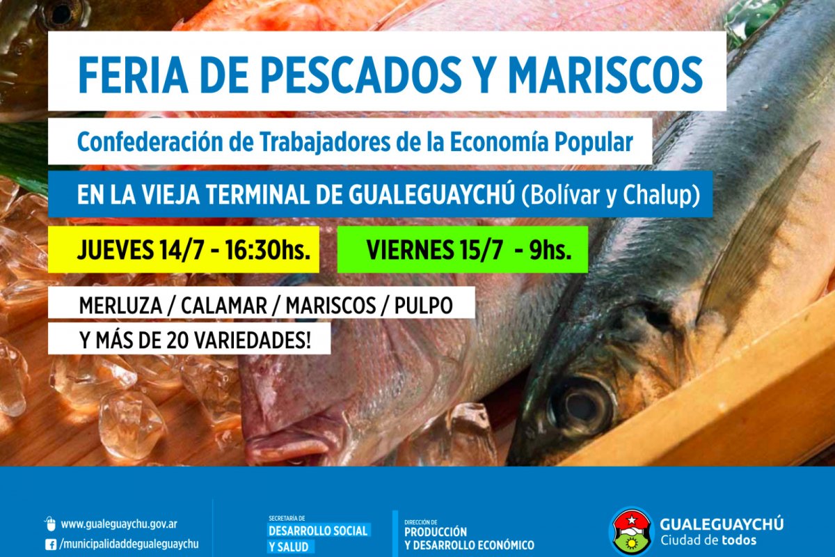 Está en la ciudad el camión de pescados de mar a precios populares -  Municipalidad Gualeguaychú Entre Ríos Argentina