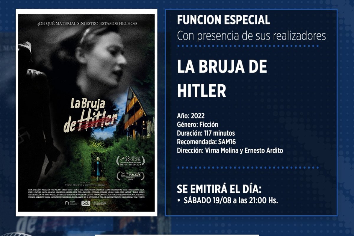 Sinergia Espacio INCAA presenta LA BRUJA DE HITLER - Municipalidad